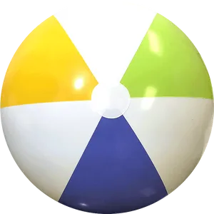 Colorful Beach Ball Isolated