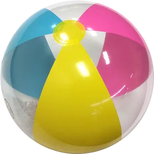 Colorful Beach Ball Isolated