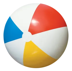 Colorful Beach Ball Isolated PNG image