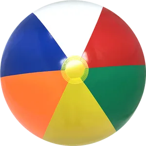 Colorful Beach Ball Isolated