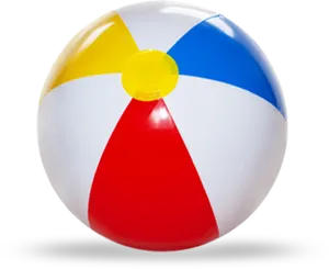 Colorful Beach Ball Isolated