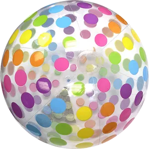 Colorful Beach Ball Pattern PNG image