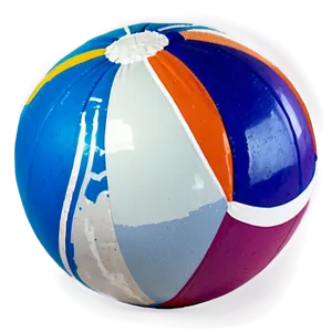 Colorful Beach Ball PNG 05242024