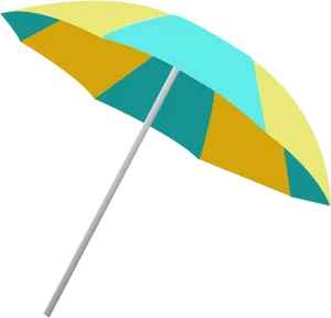 Colorful Beach Umbrella Graphic PNG image