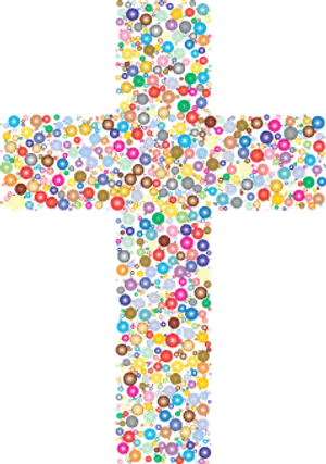 Colorful Beaded Cross