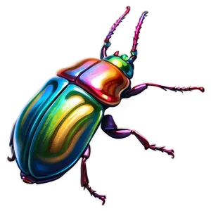 Colorful Beetle Artwork PNG Rem