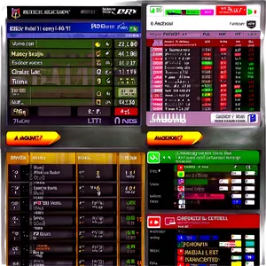 Colorful Betting Odds Display Screen PNG