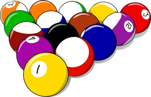 Colorful Billiard Balls Cluster.jpg PNG image