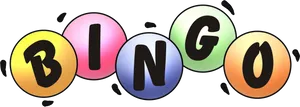 Colorful Bingo Balls Graphic PNG image