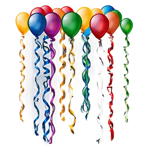 Colorful Birthday Balloon Png 06272024 PNG image