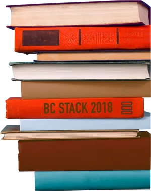 Colorful Book Stack2018 PNG