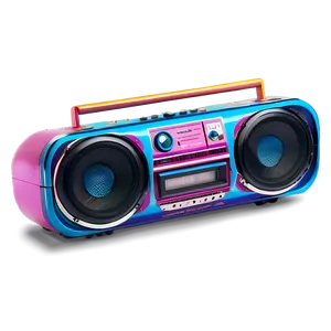 Colorful Boombox Png 05242024 PNG image
