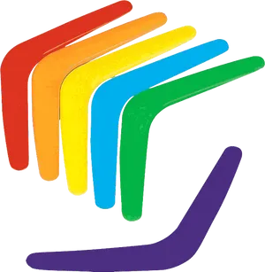 Colorful Boomerang Design PNG image