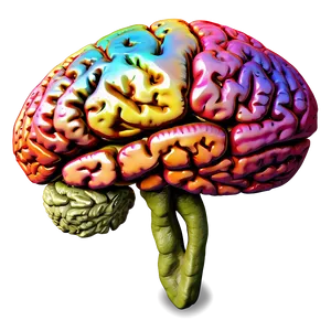 Colorful Brain Art Png Ejp PNG image