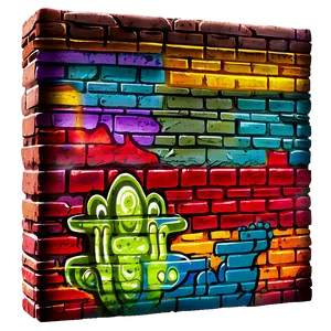Colorful Brick Graffiti Png Cbl PNG image