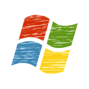 Colorful Brushstroke Windows Logo