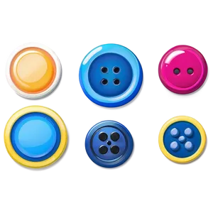 Colorful Button Collection Png 06262024 PNG image