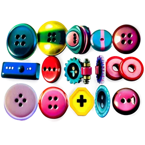 Colorful Button Collection PNG Ypm24 PNG