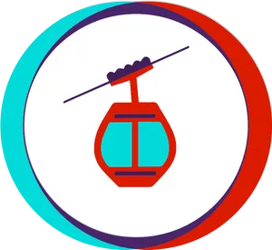 Colorful_ Cable_ Car_ Icon PNG image