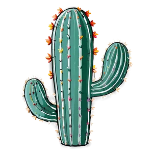 Colorful Cactus PNG Chi