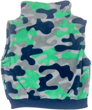 Colorful Camouflage Sweater Vest PNG image