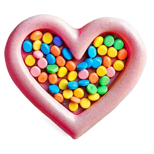 Colorful Candy Heart Png 06122024 PNG image