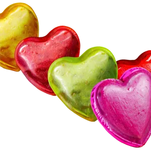 Colorful Candy Hearts Png 25 PNG image