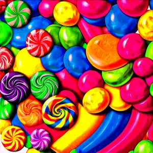 Colorful Candy Land Background PNG Uxl PNG