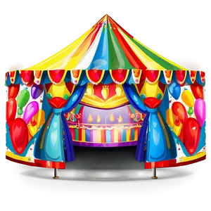 Colorful Carnival Tent Clipart Png Jqv29 PNG image