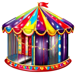 Colorful Carnival Tent Clipart Png Tqt PNG image