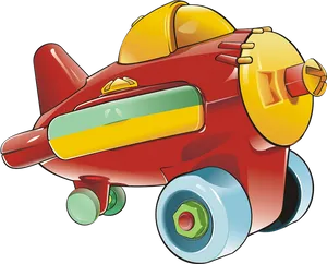 Colorful Cartoon Airplane Toy