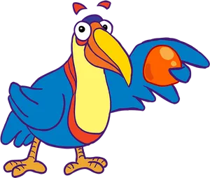 Colorful_ Cartoon_ Bird_ Character PNG image