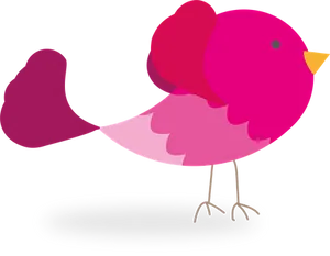 Colorful Cartoon Bird Illustration