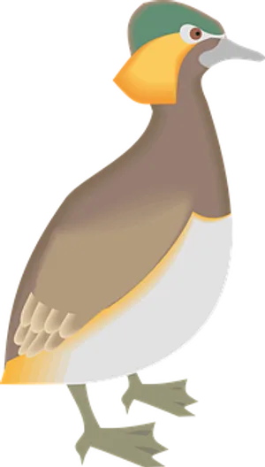 Colorful Cartoon Bird Illustration