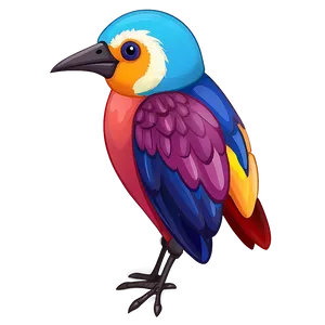 Colorful Cartoon Bird Png Hgw PNG image