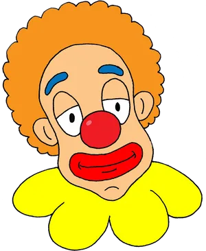 Colorful Cartoon Clown Illustration PNG image