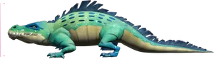 Colorful Cartoon Crocodile PNG