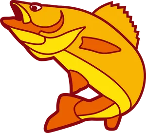 Colorful Cartoon Fish PNG image