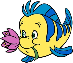 Colorful Cartoon Fish PNG image