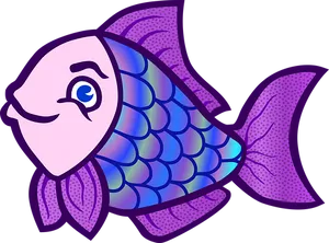 Colorful Cartoon Fish