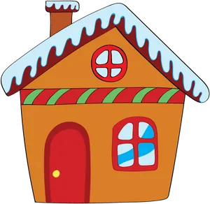 Colorful Cartoon House Clipart