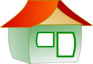 Colorful Cartoon House Vector PNG image