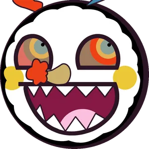 Colorful_ Cartoon_ Monster_ Face PNG image