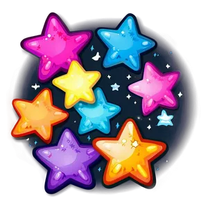 Colorful Cartoon Star Png Eon PNG image