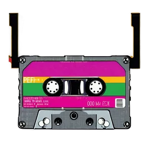 Colorful Cassette Tape Png 97 PNG image