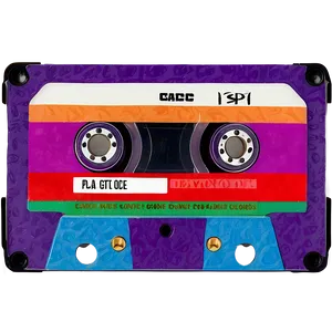 Colorful Cassette Tape Png Ymv79 PNG image