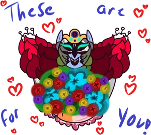 Colorful_ Cat_ Offering_ Buttons PNG