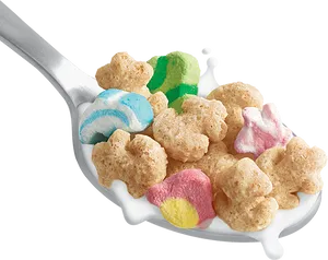 Colorful Cerealon Spoon PNG image