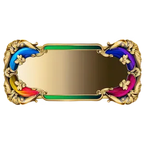 Colorful Certificate Frame PNG Qqp