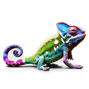 Colorful Chameleon PNG 05062024